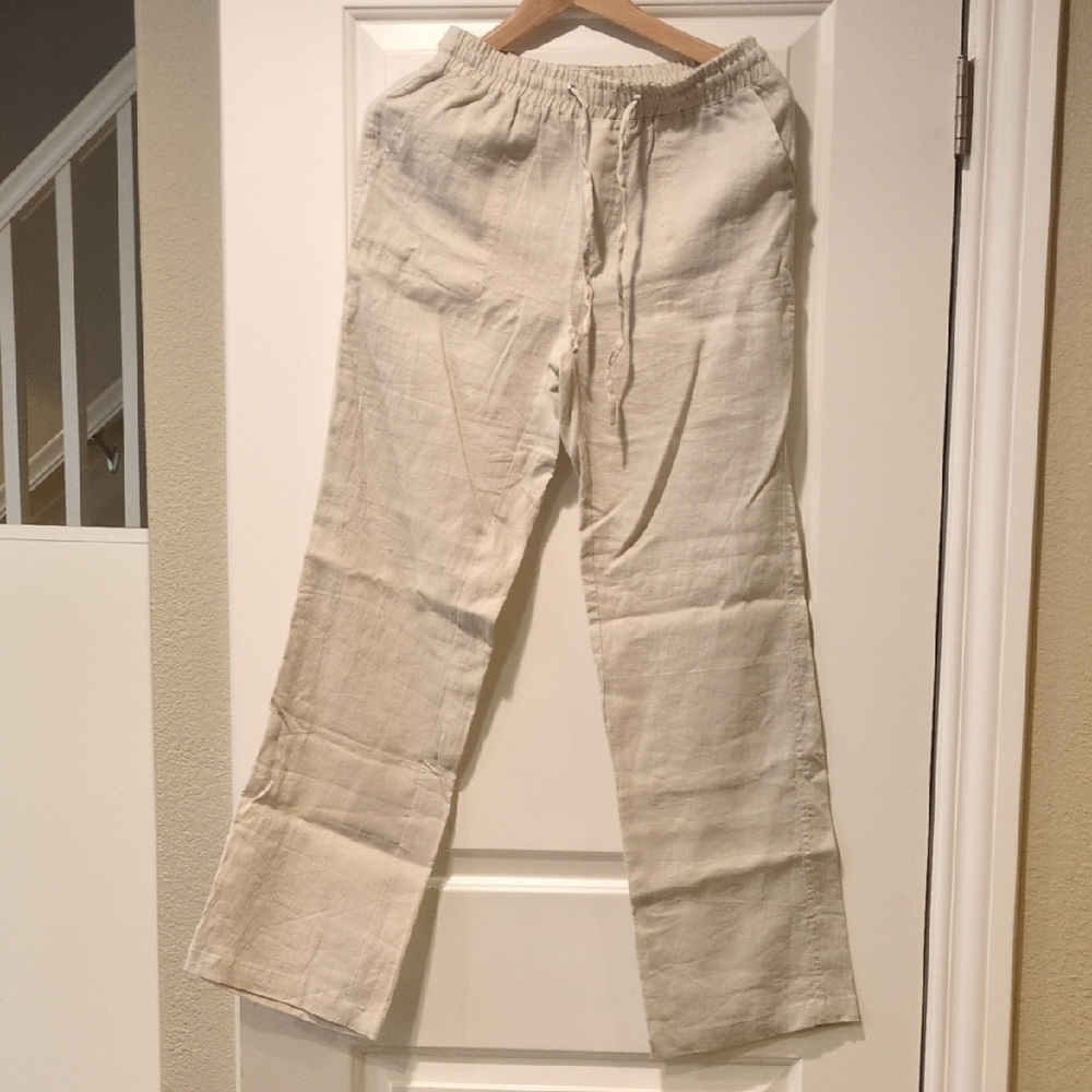 Women's Khaki Linen pants